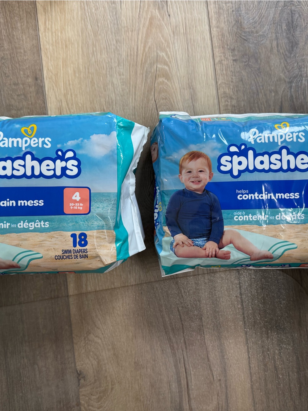 NEW Pampers Splashers Swim Diapers Size 4 Bundle of 2 (36 count)

Smoke free pet